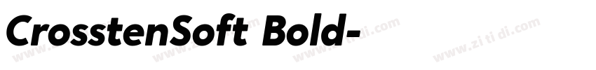 CrosstenSoft Bold字体转换